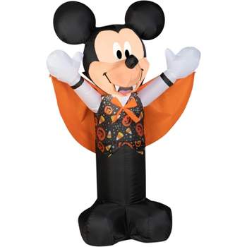 Disney Airblown Inflatable Mickey Mouse as Vampire, 3.5 ft Tall, Black