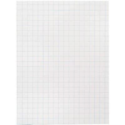 School Smart Graph Paper, 1/2 Inch Rule, 9 x 12 Inches, White, pk of 500