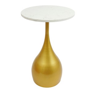 YIYIBYUS Sofa Side Table, Round Accent Table, Round End Table for Small Spaces - 1 of 4