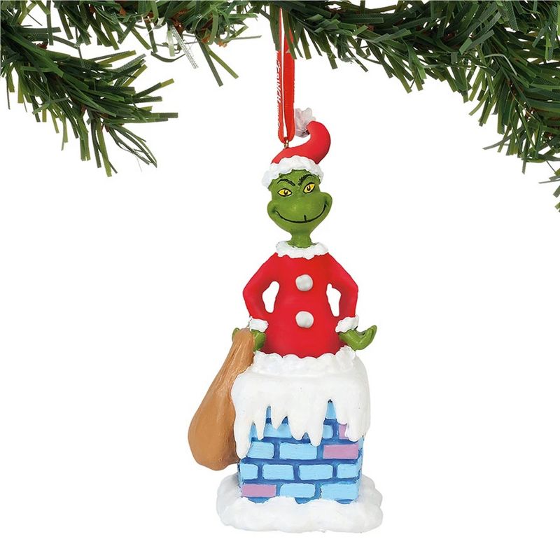 Department 56 4.5 Inch Into The Chimney Dr Seuss Story Telling Tree Ornaments, 2 of 4