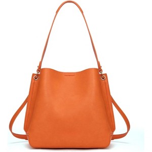 Medium Hobo Purse for Women Bucket Shoulder Bag with Crossbody Strap - 1 of 4