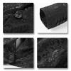 Cloudstyle Mens Floral Jacquard Dress Suit Jacket one Button Print Tux Blazer Sport Black Coat - 4 of 4