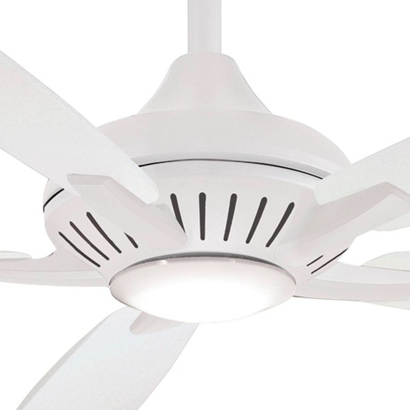 60" Minka Aire Modern Indoor Ceiling Fan with LED Light Remote Control White for Living Room Kitchen Bedroom Family Dining Home, 3 of 6