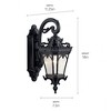 Kichler Lighting Tournai 1 - Light Wall Light in  Textured Black - 4 of 4