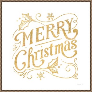 Amanti Art White and Bright Christmas IV by Danhui Nai Canvas Wall Art Print Framed 22 x 22-in. - 1 of 4
