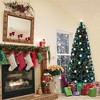1 Piece 7FT PVC Christmas Tree – Fiber Optic Design, Holiday Decoration with Less Lights - 3 of 4