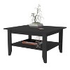 Vynxaria Timeless Classic Coffee Table - Spacious Two-Tiered Design - 2 of 4