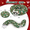 Cat Tunnel Christmas Tree Skirt - to Keep Cats Away from Xmas Tree, Washable Mat with Balls, Green Holiday Pet Toy - 2 of 4