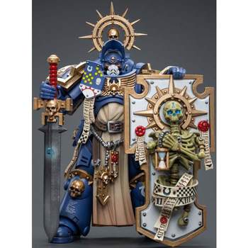 Ultramarines Primaris Captain with Relic Shield and Power Sword 1/18 Scale | Warhammer 40K | Joy Toy Action figures
