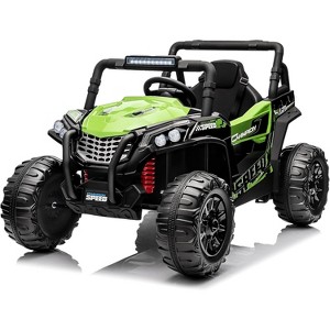 12V Kids Ride On UTV Truck, Electric Car Toy with Remote, LED Lights, Music, Large Seat & 2 Spring Suspension - 1 of 4