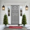 Puleo Set of 2 3.5' Artificial Battery-Operated Pre-Lit Potted Oklahoma Fir Christmas Trees - 3 of 4