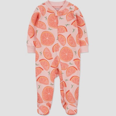 Image of Carter's Just One You®️ Baby Girls' Grapefruit Sleep N' Play - Pink 3M