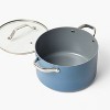 6qt Nonstick Ceramic Coated Aluminum Stock Pot - Figmint™ - 3 of 4