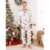 PATPAT Christmas Family Pajama Set: Reindeer and Christmas Tree Print Pajamas with Matching Plaid Family Socks - 2 of 4