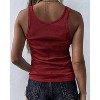 Imily Bela Women's  Chic Everyday Tank Soft and Sexy V Neckline Design - 2 of 4