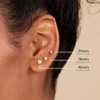Stud Earrings for Women Stud Earrings for Sensitive Ears Fashionable and Lightweight, Suitable for Women - 2 of 4