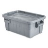 Rubbermaid Commercial BRUTE Tote with Lid, 14 gal, 27.5" x 16.75" x 10.75", Gray - 2 of 4