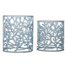 SPI Home Coral Tables Set of 2 – Aluminum Coastal Accent Tables with Coral Design, 18" Height - 2 of 3
