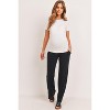 Hello Miz Women's Over The Belly Wide Leg Lounge Maternity Pants - 4 of 4