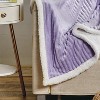 Plazatex Corduroy All Season Decorative Throw Blanket 50" x 60" Lilac - image 3 of 4