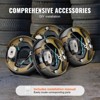 VEVOR Electric Trailer Brake Assembly, 10" x 2-1/4", 2 Pairs Self-Adjusting Electric Brakes Kit for 3500 lbs Axle, 4-Hole Mounting, Backing Plates - 4 of 4