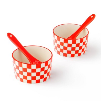 Dessert Serveware Red - Bullseye's Playground™