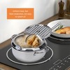 Deep Fryer Pot, 304 Stainless Steel Deep Fryer with Basket & Thermometer, Oil Pot for Healthy Frying - 2 of 4