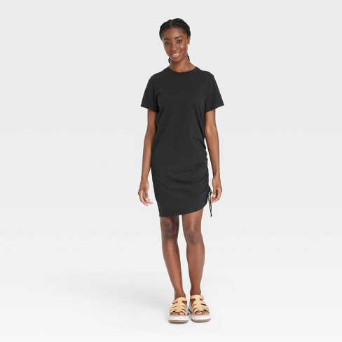 Women's Short Sleeve Side Ruched T-shirt Dress - Universal Thread™ : Target