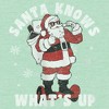 Girl's Lost Gods Santa Knows What’s Up T-Shirt - 2 of 4
