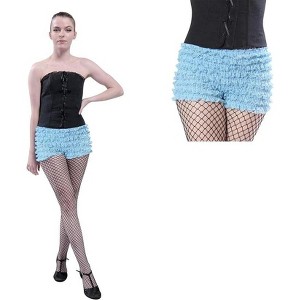 Malco Modes Lace Ruffle Pettipant for Women –Halloween Costume Shorts, Festival Dance Bottoms-White - 1 of 4