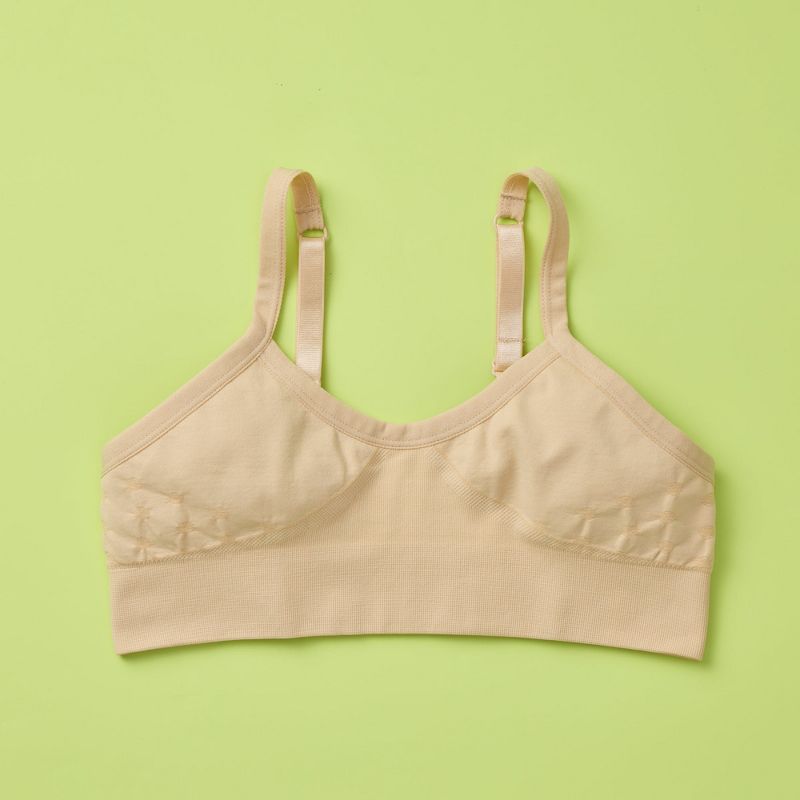 Girls' Favorite Double-Layered, High-Quality Seamless Bra with Adjustable Straps by Yellowberry, 1 of 3
