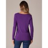 Allegra K Women's Long Sleeve Cowl Neck Casual Sweatshirt - 3 of 4
