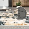 Washable Modern Abstract Area Rug Non Slip Backing Stain Resistant & Low Pile Carpet for Bedroom Living Room Dining Room Bedroom - 3 of 4