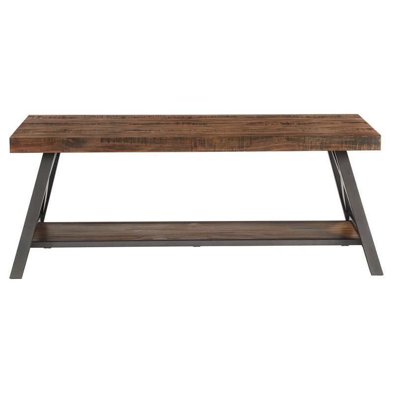 Lanshire Rustic Industrial Metal & Wood Cocktail Table - Inspire Q, 3 of 13