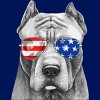 Junior's Design By Humans American Pitbull With Sunglasses By T-Shirt - 2 of 2