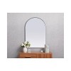Elegant Lighting Metal Frame Arch Mirror 27x40 Inch in Silver - 3 of 4