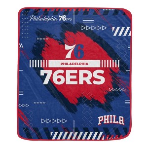 NBA Philadelphia 76ers 50"x60" Game Tech Ultra Soft Blanket - 1 of 2
