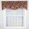 RLF Home Lady Diane Cornice Valance Brown with Multicolor Tassel Trim 100% Cotton Fits Up to 48"W 50" x 17"  Brown - 2 of 4