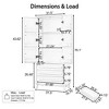 Christopher Knight Home Elia Modern Rubberwood Tall Storage Cabinet with 3 Drawers, Double Door and Shelves - 4 of 4