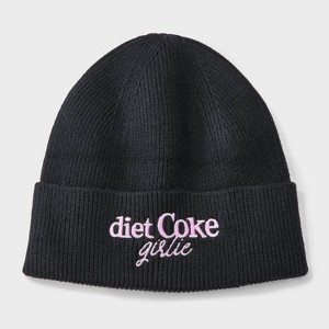 Women's Diet Coke Graphic Beanie - Black - 1 of 4