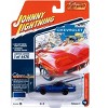 1979 Chevrolet Corvette Grand Sport Blue Metallic w/White Stripes and Black Top 1/64 Diecast Model Car by Johnny Lightning - 3 of 3
