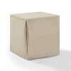 Outdoor End Table Furniture Cover - Tan - Crosley: Waterproof Polyester, Drawstring Closure, 21x21 Inch - 2 of 4