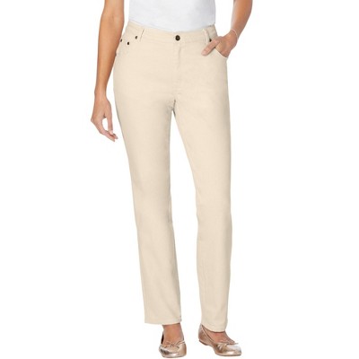 Woman Within Plus Size Tall Straight-Leg Stretch Denim Jean