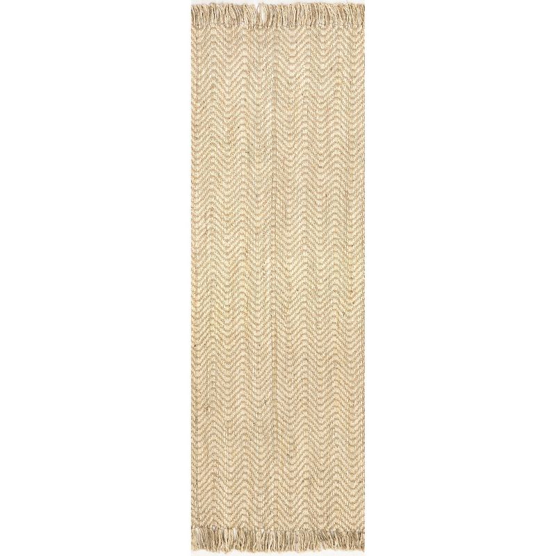 Hand Woven Don Jute with fringe Rug - nuLOOM, 1 of 9