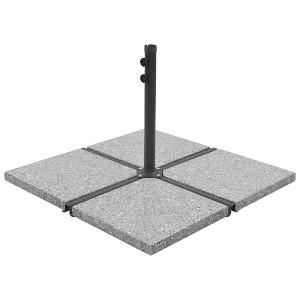 vidaXL Umbrella Weight Plate Grey Granite Regular Heavy Weight Endurance - 1 of 4