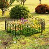 Famapy (5/10)Pack Decorative Metal Garden Fence Panels Rustproof Outdoor Landscape Edging for Yard Patio & Flower Bed - 2 of 4