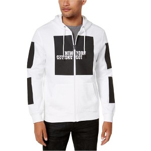 I.N.C International Concepts Mens Graphic Hoodie Sweatshirt, White, X-Large - 1 of 1