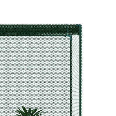 Green Mesh Walk-In Crop Cage with Zippered Door