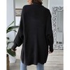 Women's Pearl Embellished Cardigan Long Sleeve Open Front Knit Sweater - 3 of 4