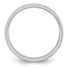 Black Bow Jewelry 2mm to 6mm Platinum Polished Half Round Standard Fit Band - 2 of 4